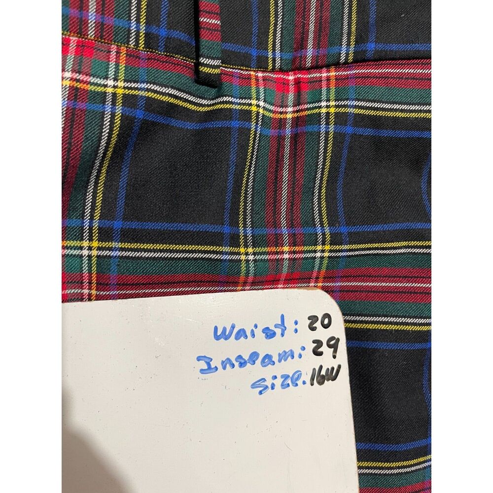 Talbots Hampshire uncle pants trousers tartan plaid business classic women 16W - Picture 4 of 4